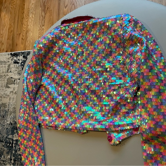 Nasty Gal Multi Color Sequin Blazer - Picture 9 of 14